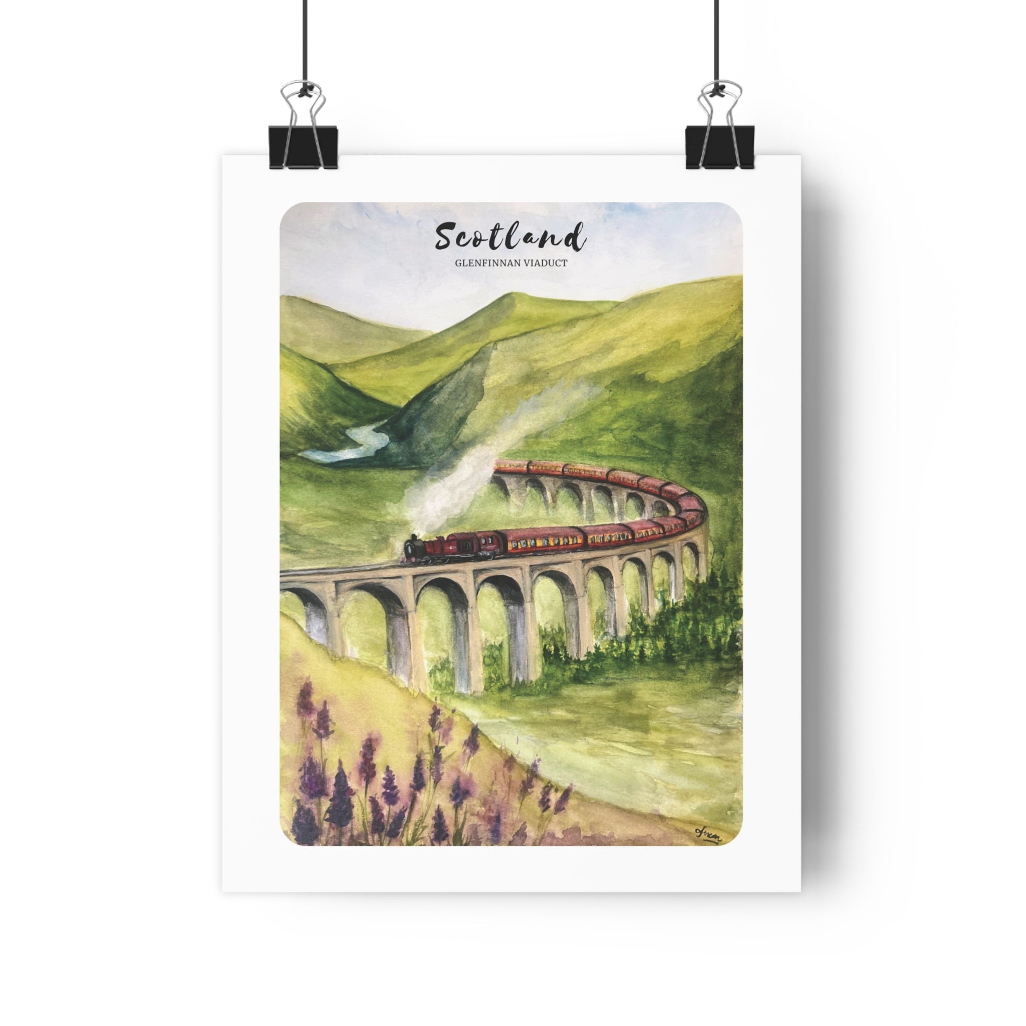 Scotland Glenfinnan Viaduct Train Poster