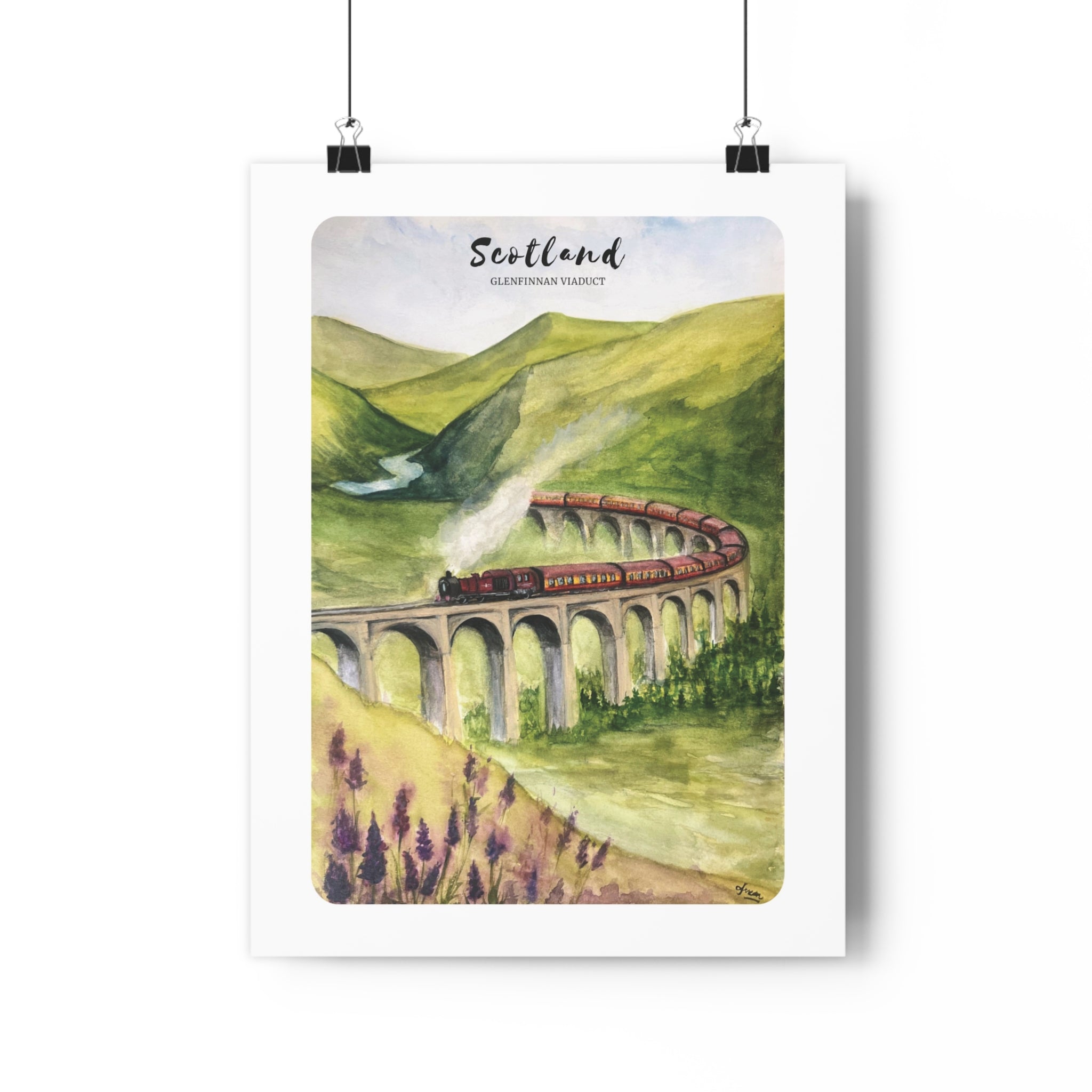 Scotland Glenfinnan Viaduct Train Poster