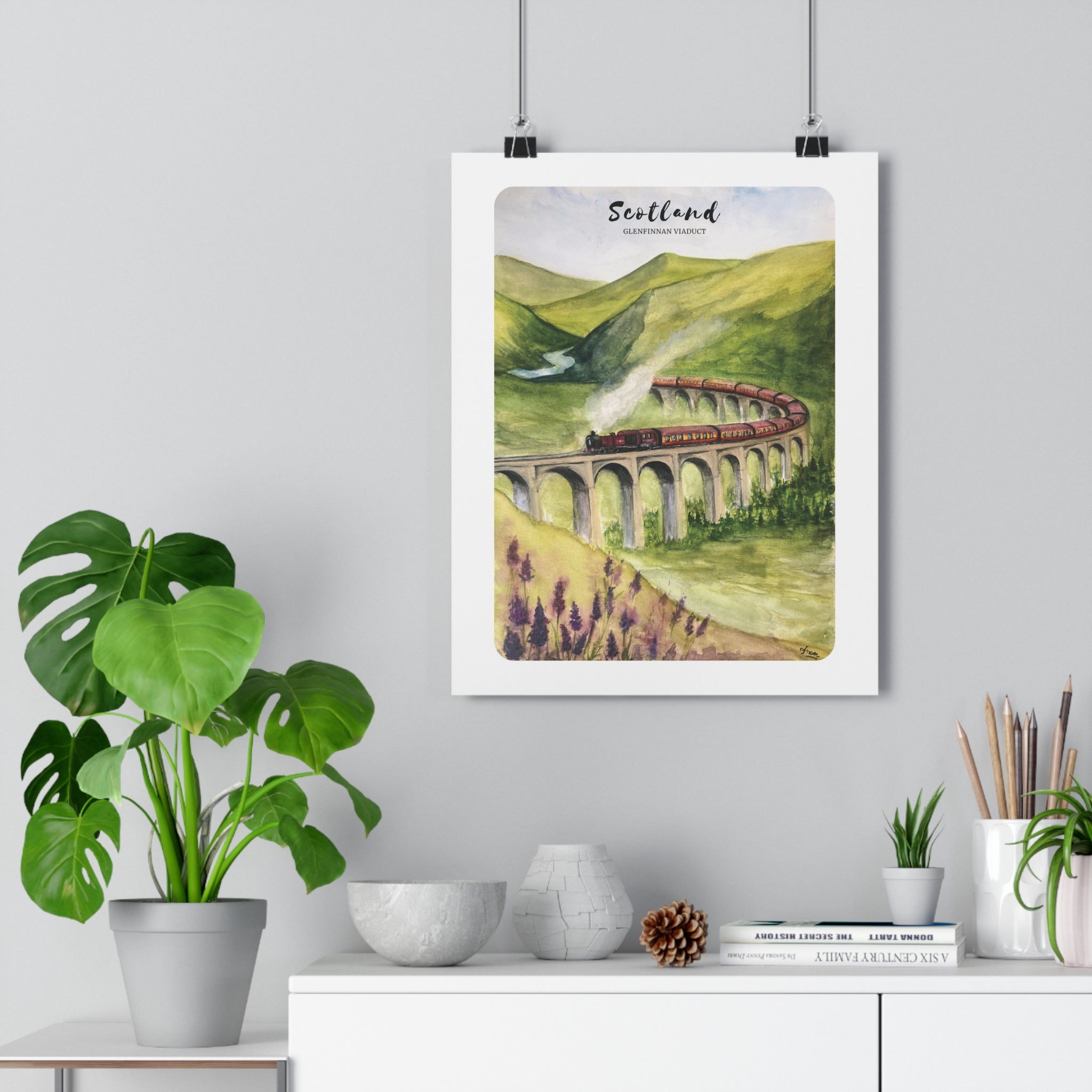 Scotland Glenfinnan Viaduct Train Poster